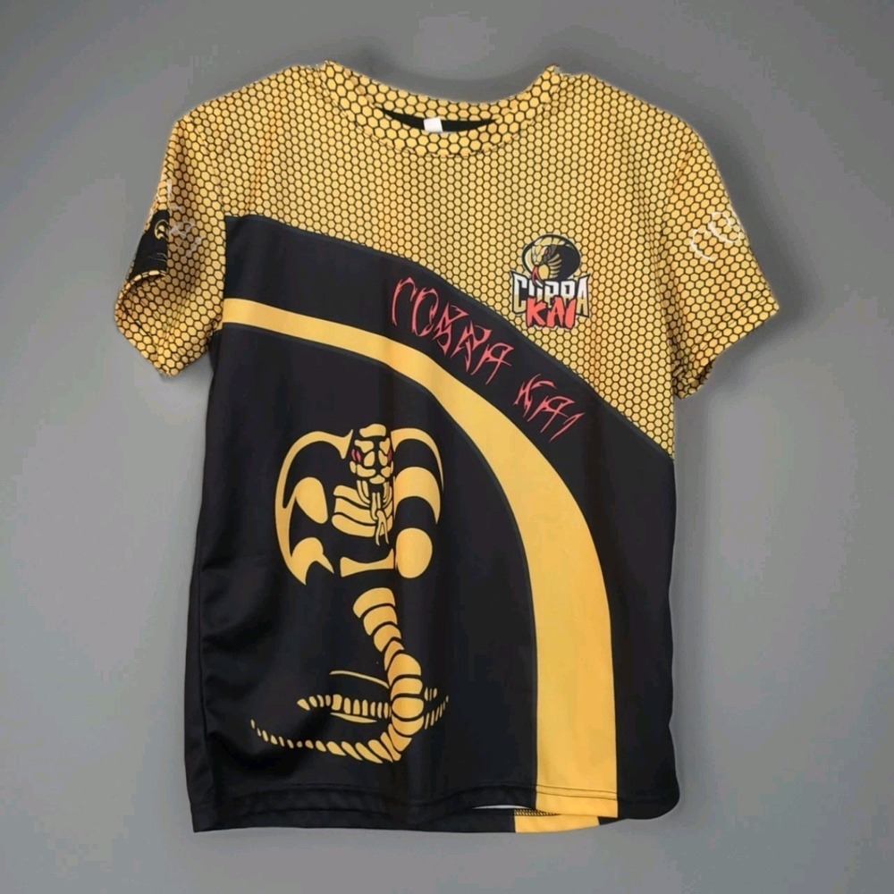 Kid's Cobra Kai digital printed T shirt casual Short sleeve Tee summer top Large